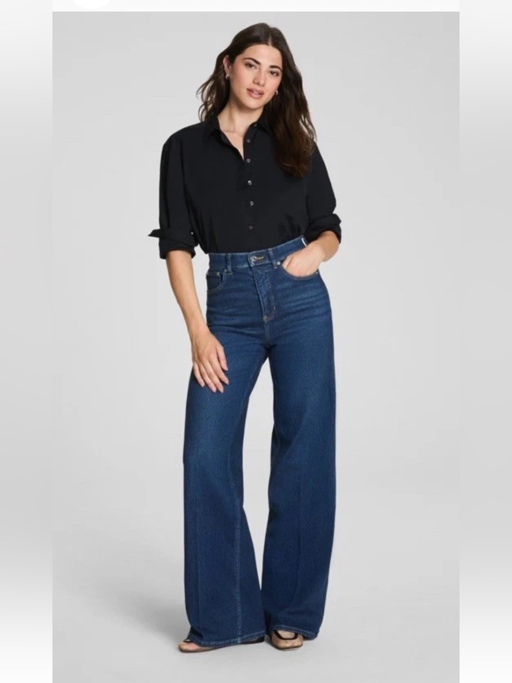 SPANXshape® Authentic 360 Wide Leg Jeans